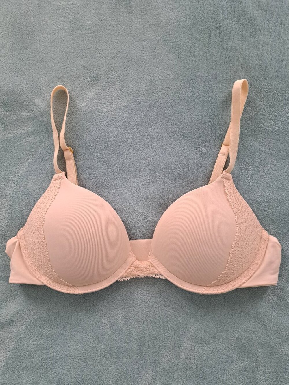 Pepper Petal Pink Lace Lift-Up Bra, 34 A